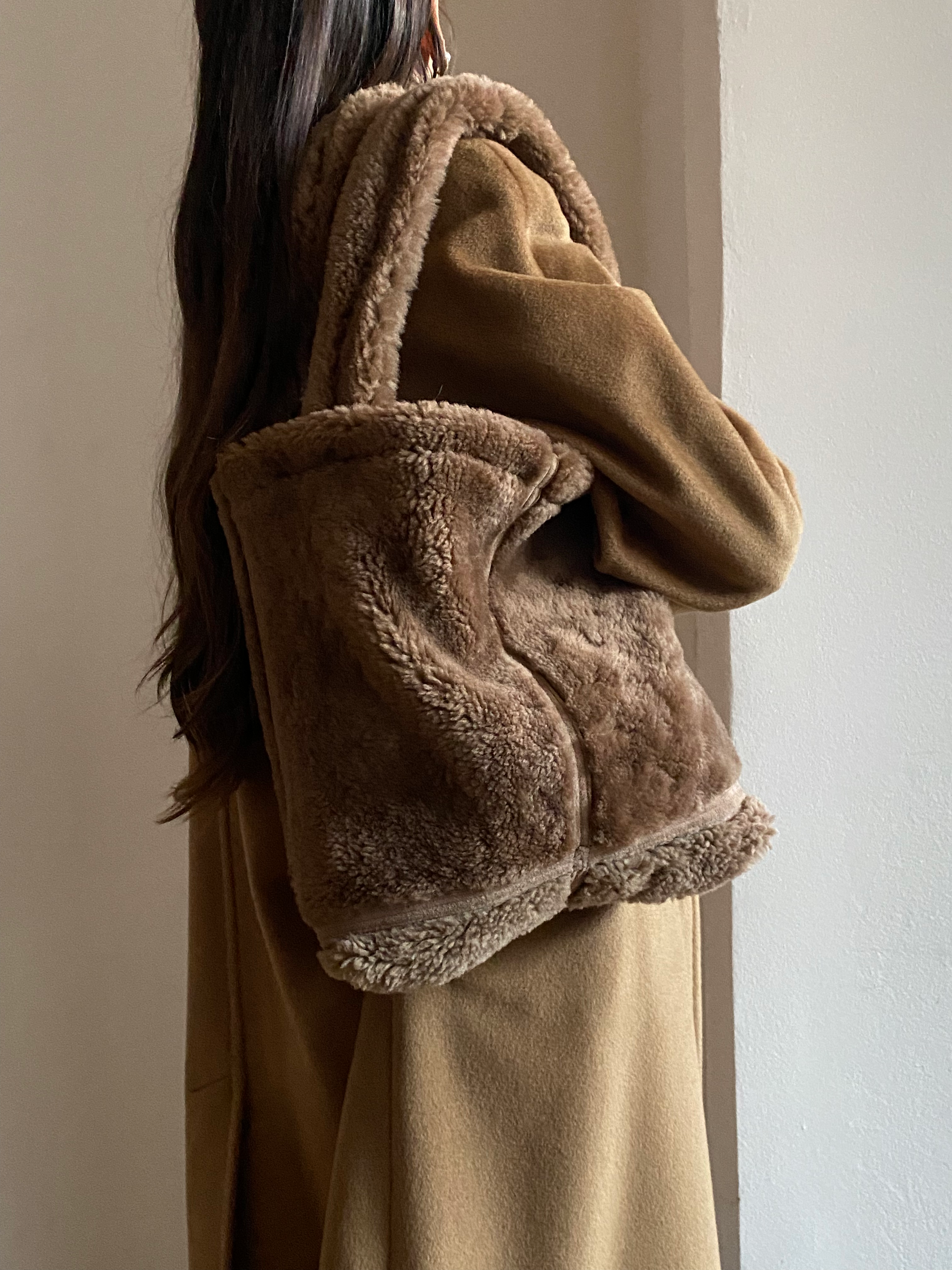 Handmade Shearling Tote 