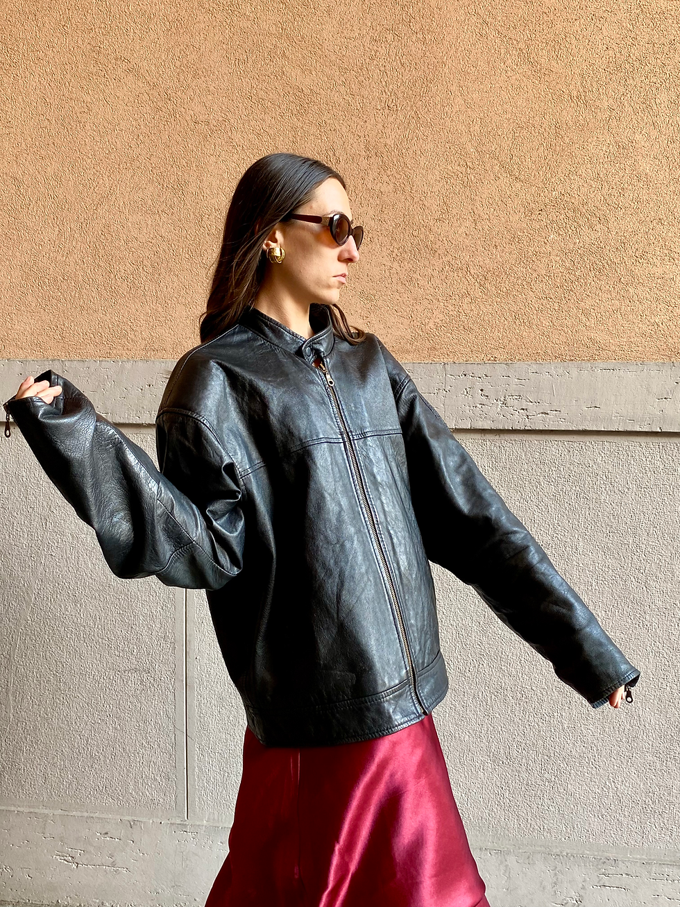 Miniatura: 90s Oversized Biker Jacket 