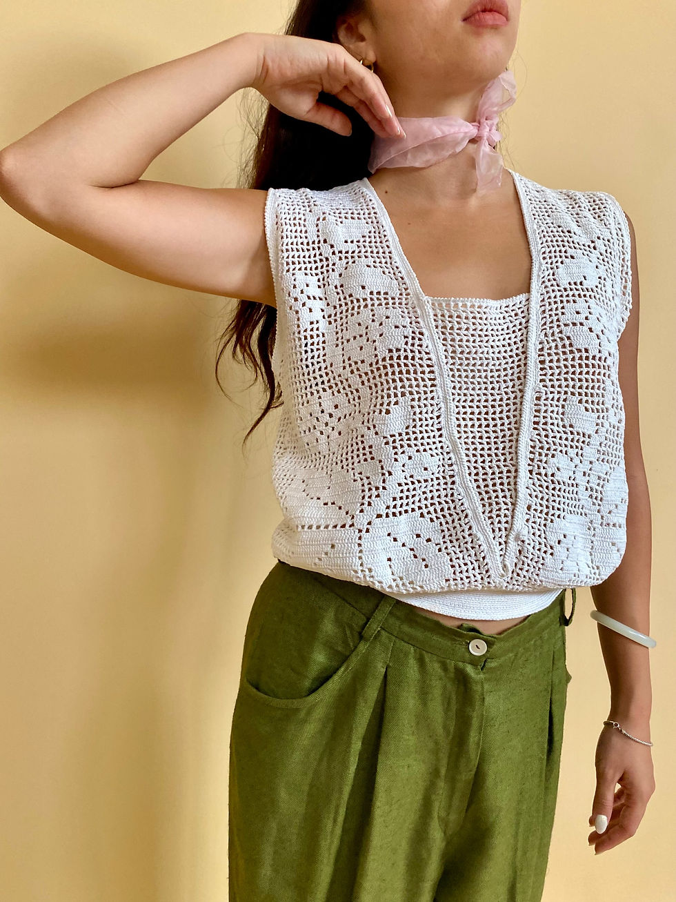 Miniatura: Antique Handmade Embroidery Top