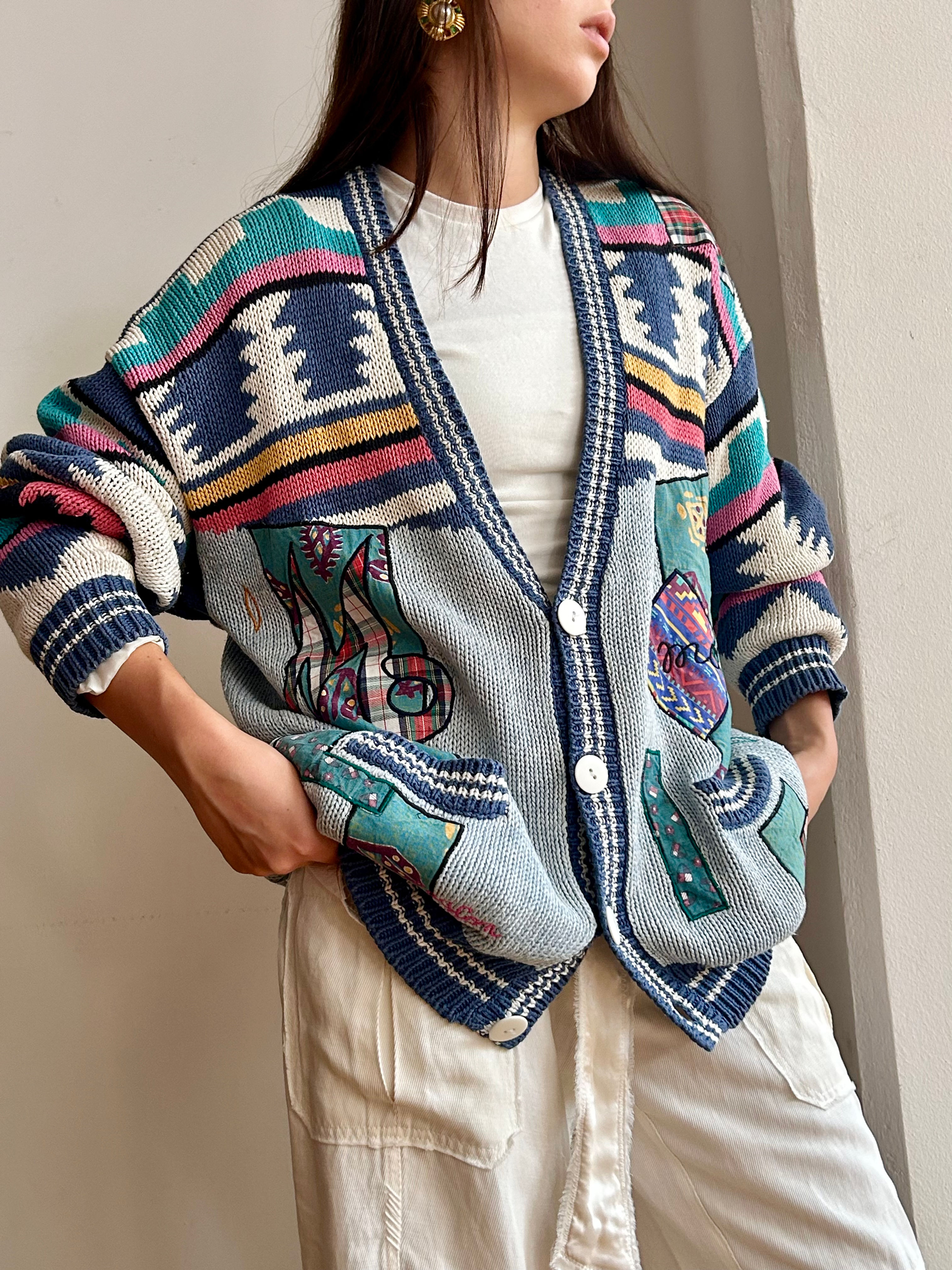 80s Cotton Cardigan  