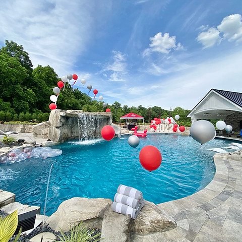 Swimming pool with balloon in Columbus, Ohio