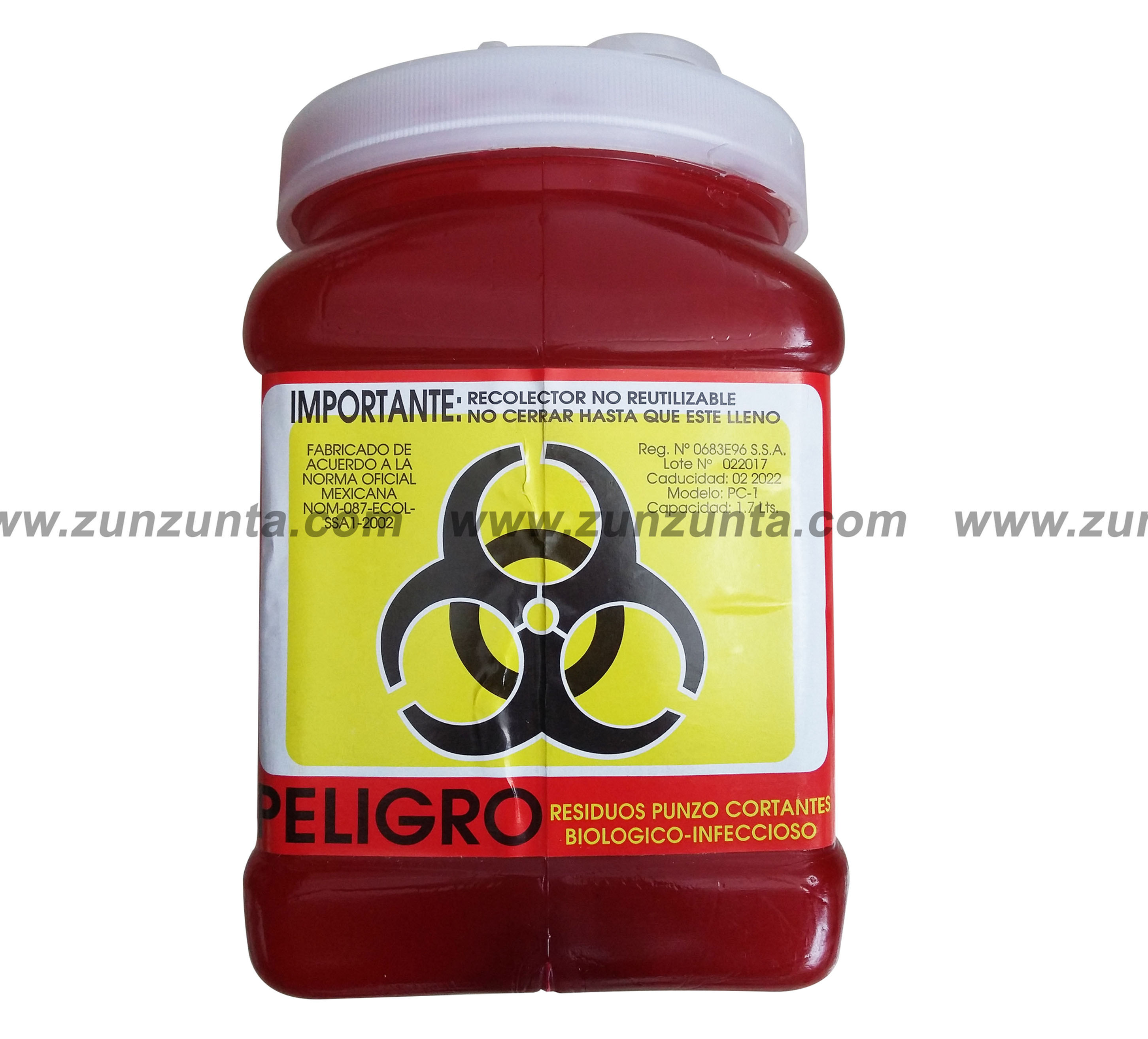 Contenedor de agujas 1.7 LT