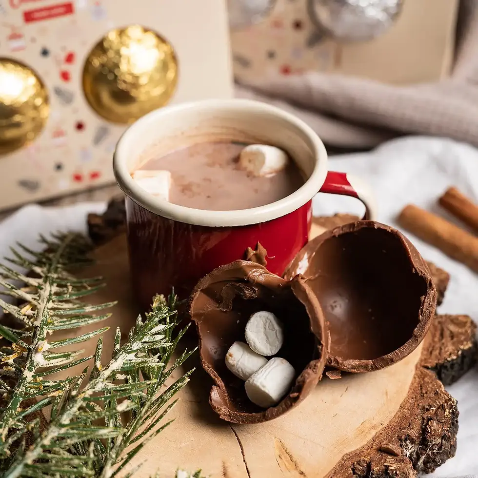 Miniatura: DUETTO PALLINE "NATALIZIE" CIOCCOLATO