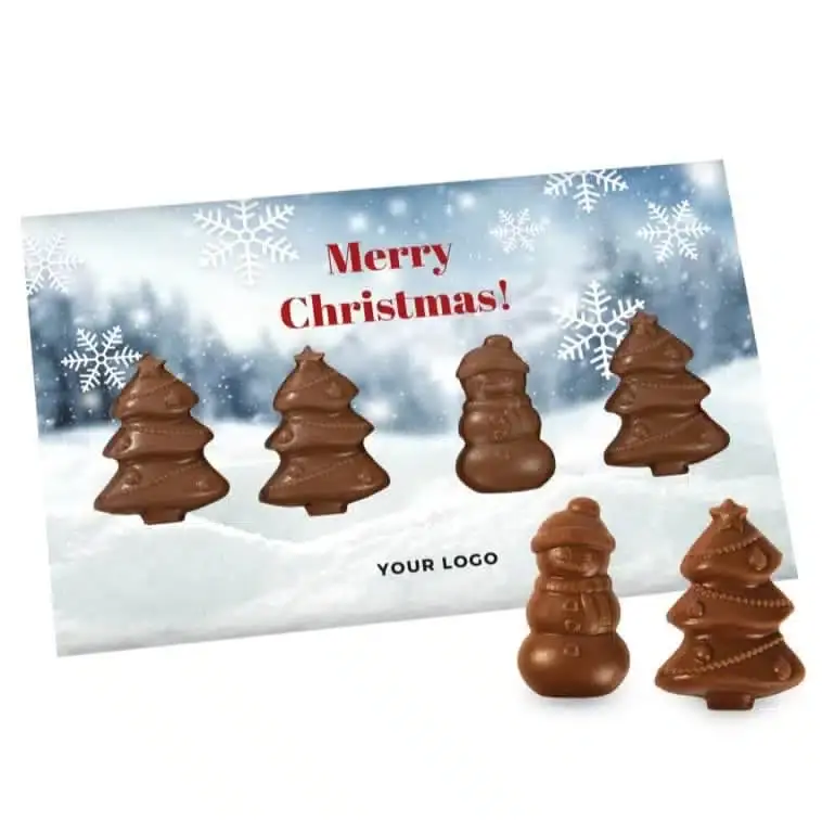 Miniatura: CONFEZIONE NATALIZIA "3" ALBERI NATALE" + "1 PUPAZZO NEVE".