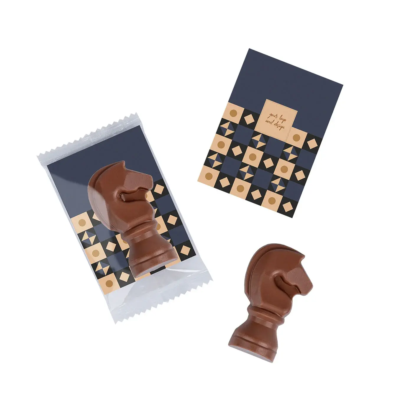 CARD CIOCCOLATINO "CAVALLO SCACCHI" 17g.