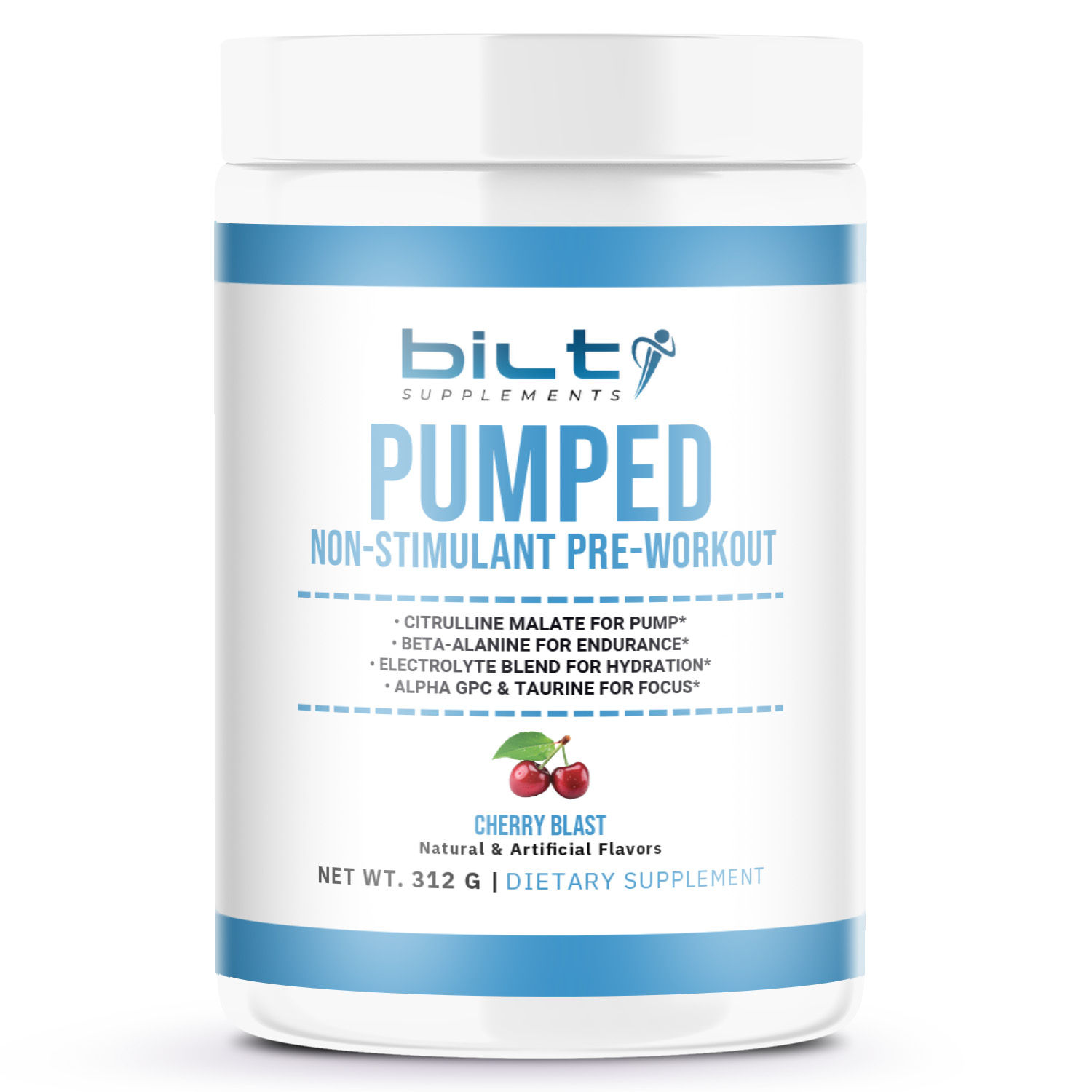 PUMPED (NON-STIMULANT) PRE-WORKOUT: CHERRY BLAST