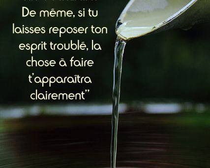 Prendre du recul, laisser décanter....