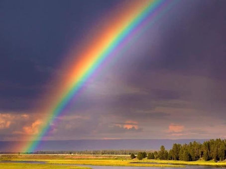 L'arc-en ciel. Une image qui pourrait donner lieu à une séance de relaxation....