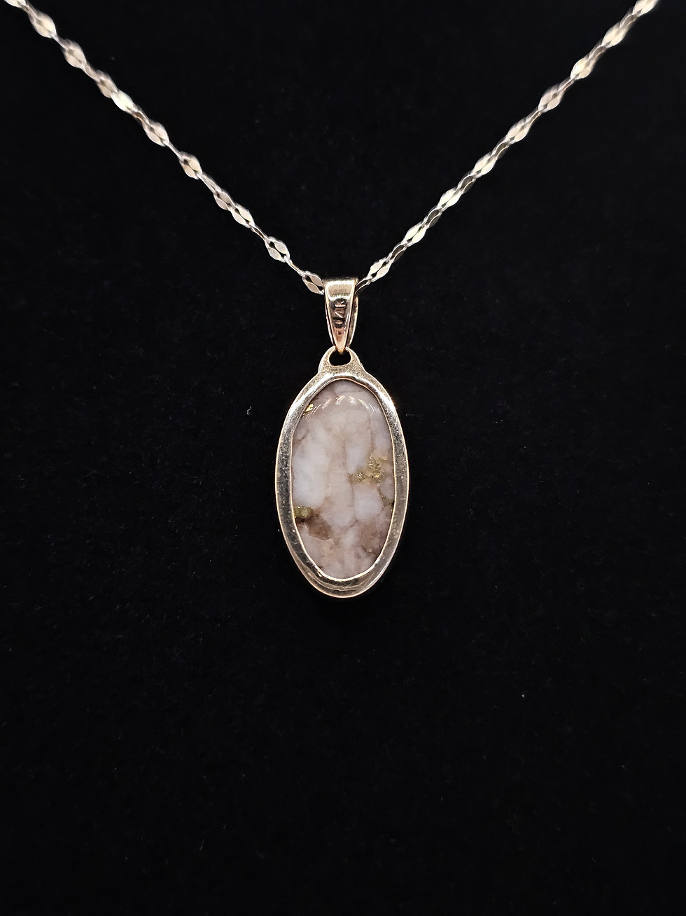 Thumbnail: Mexico Gold-Bearing Quartz Pendant