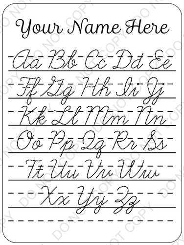 Cursive Tracing Board | Prairie Furnishing A