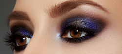 Shiny Blue Eye Shadow