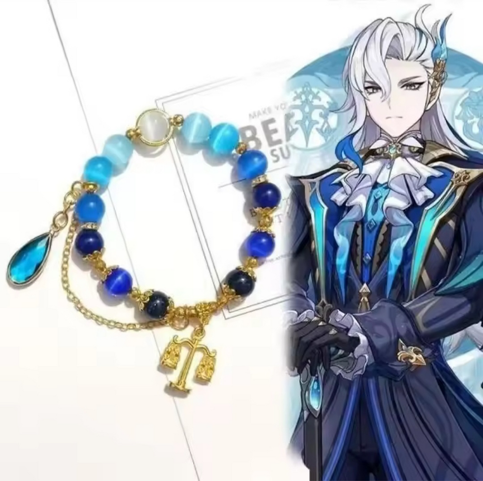 Genshin Impact Neuvillette Beaded Bracelet