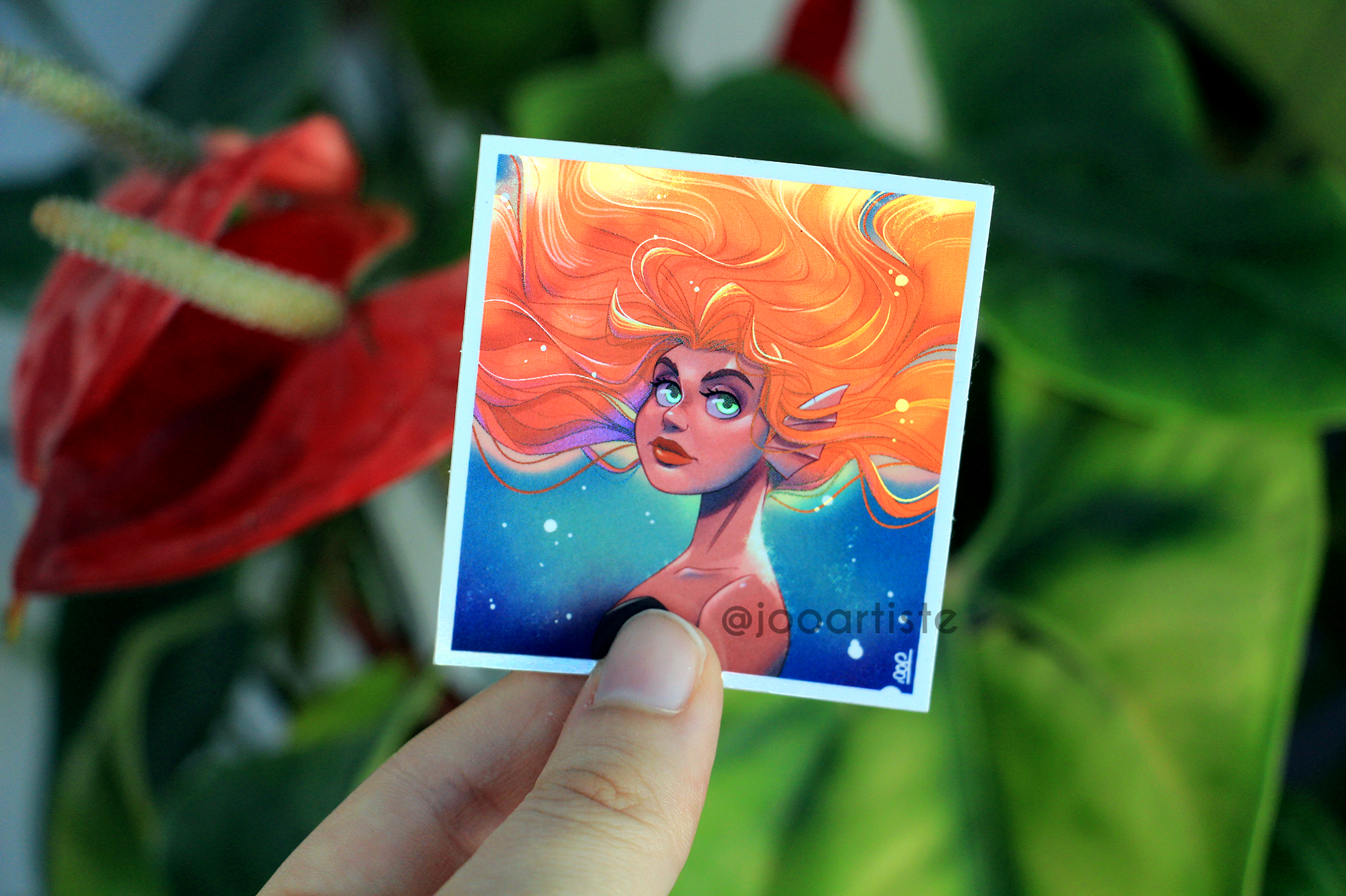 Sticker Sirène Rouge