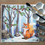 Miniature : Gouache Renard des neiges
