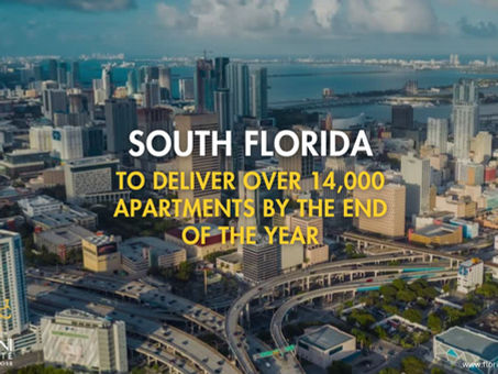 South Florida to deliver over 14,000 apartments by the end of the year!
