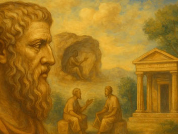 Hvem var Platon? Ilustration af Platon