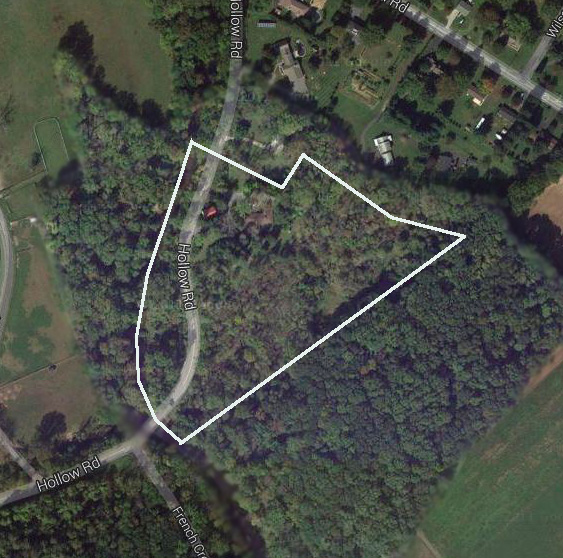 Aerial View with Property Line