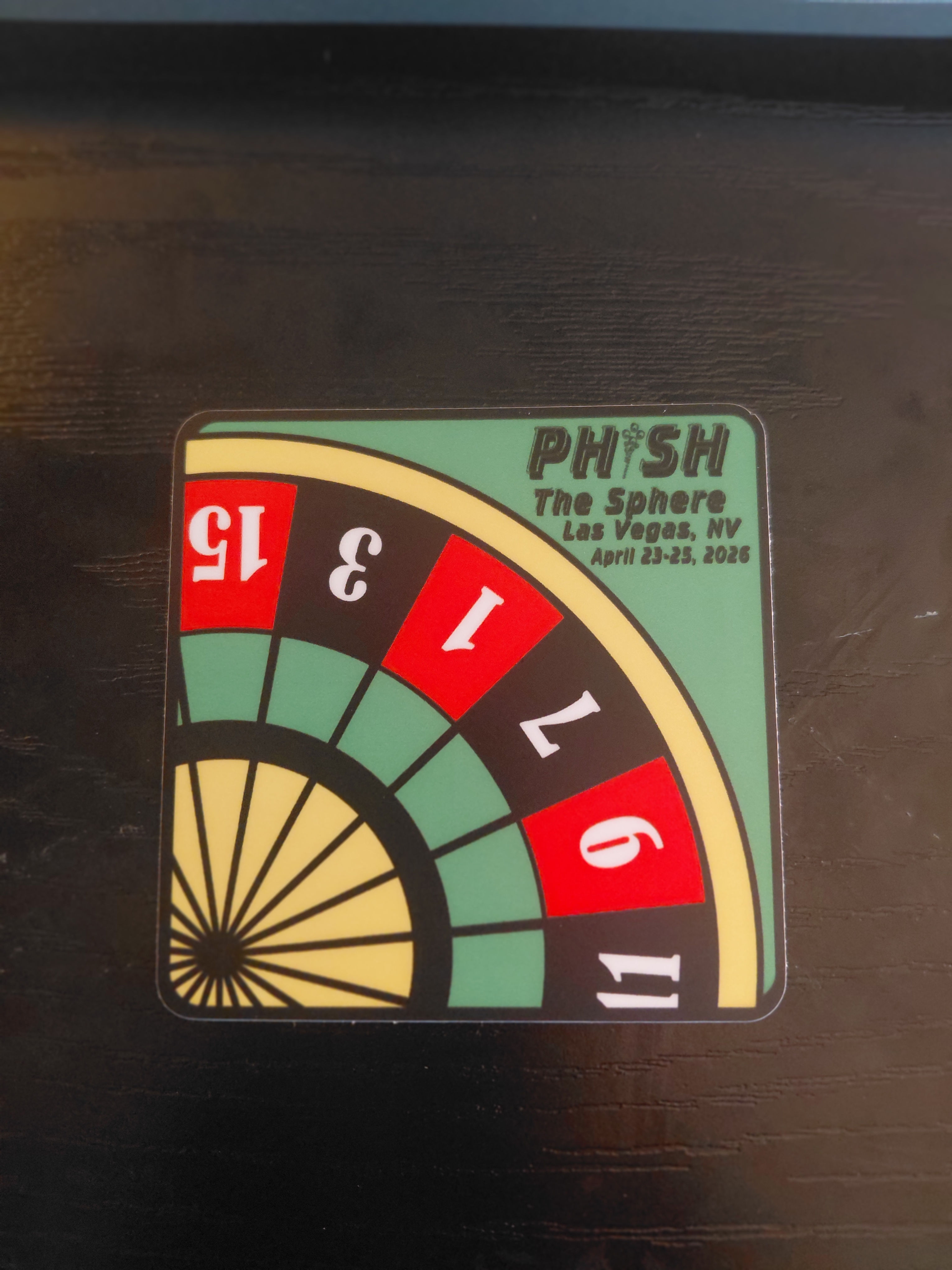Phish Vegas April 23-25 sticker