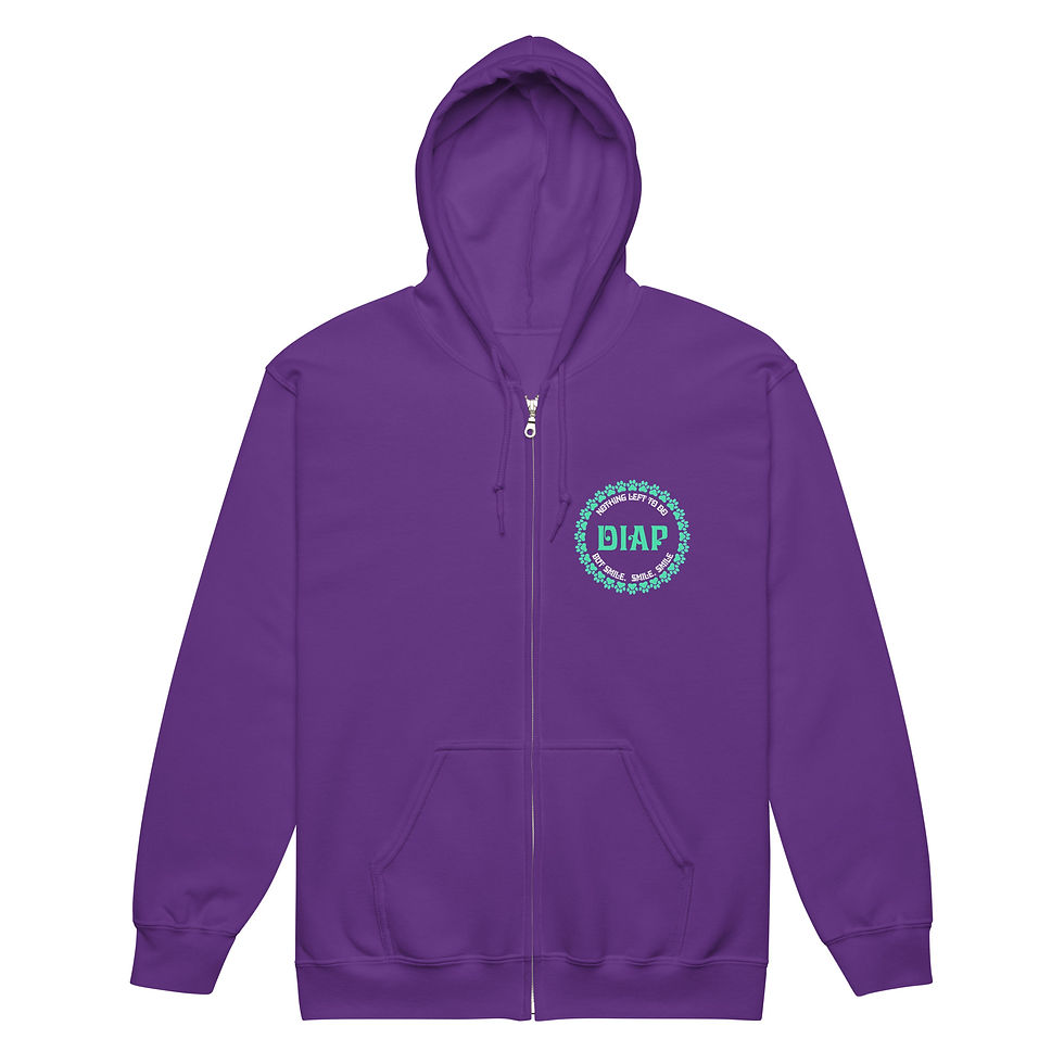 Thumbnail: Dogs in a Pile Dancing Dogs heavy blend zip hoodie
