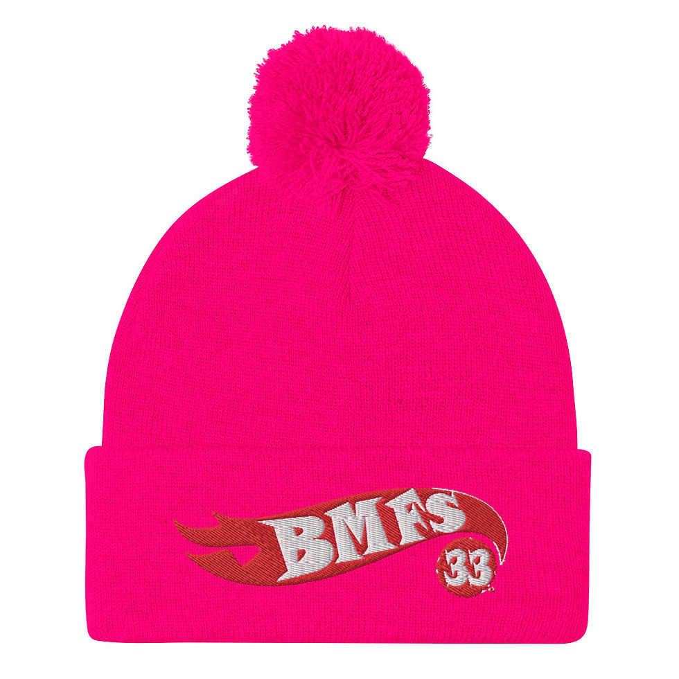 Thumbnail: Hot Wheels Embroidered Pom-Pom Beanie