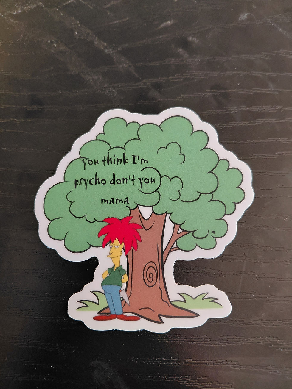 Billy Strings Sideshow Bob Psycho Sticker