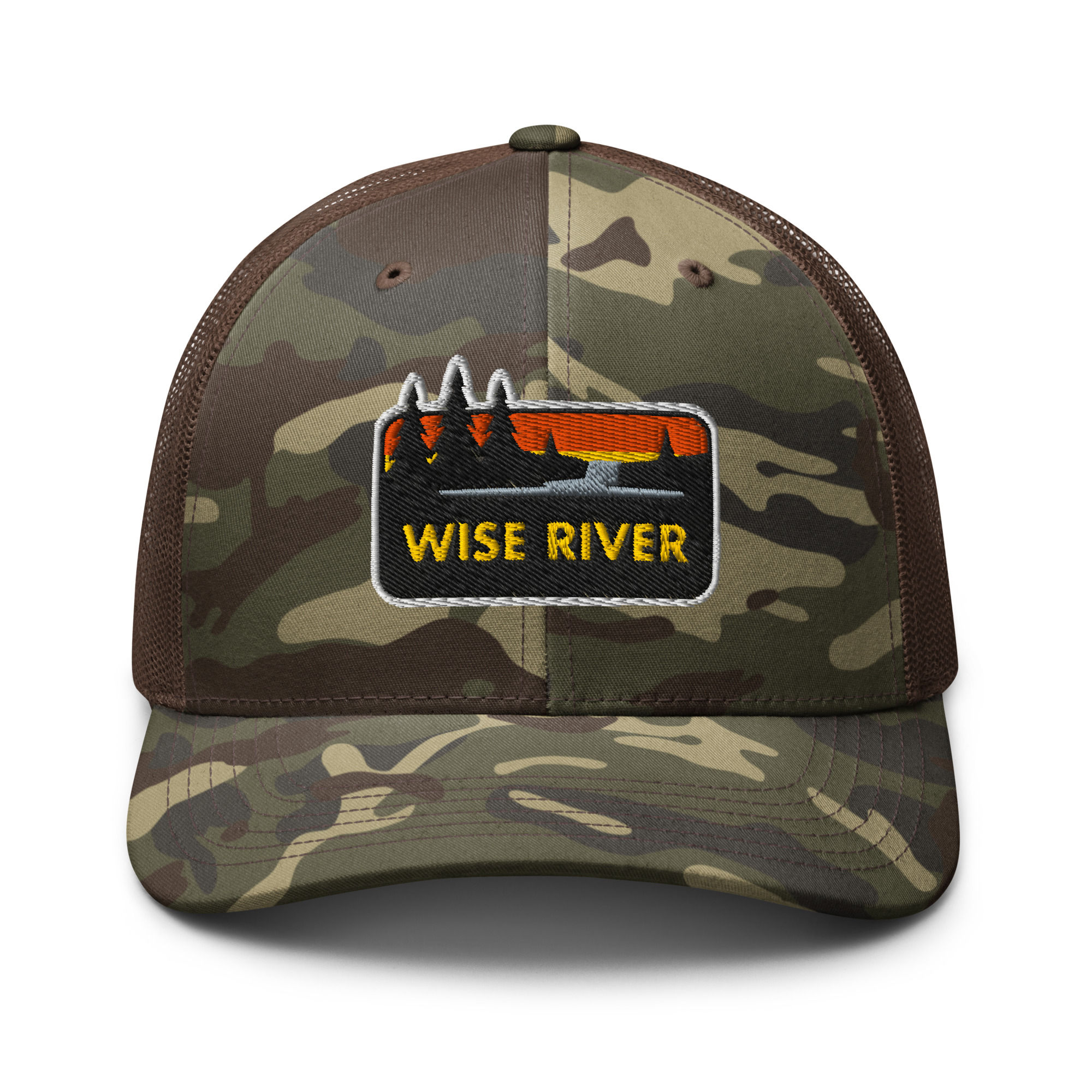 Wise River Camouflage trucker hat