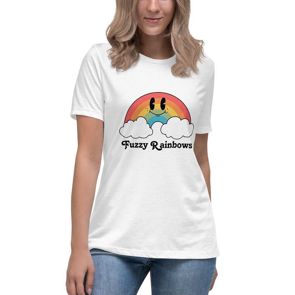 Thumbnail: Fuzzy Rainbows Women's T-Shirt