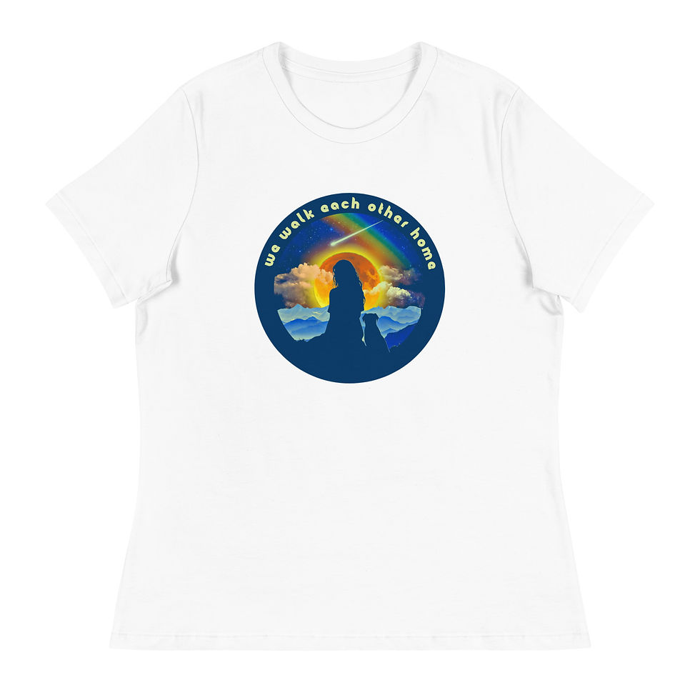 Thumbnail: We Walk Each Other Home Women's Relaxed T-Shirt