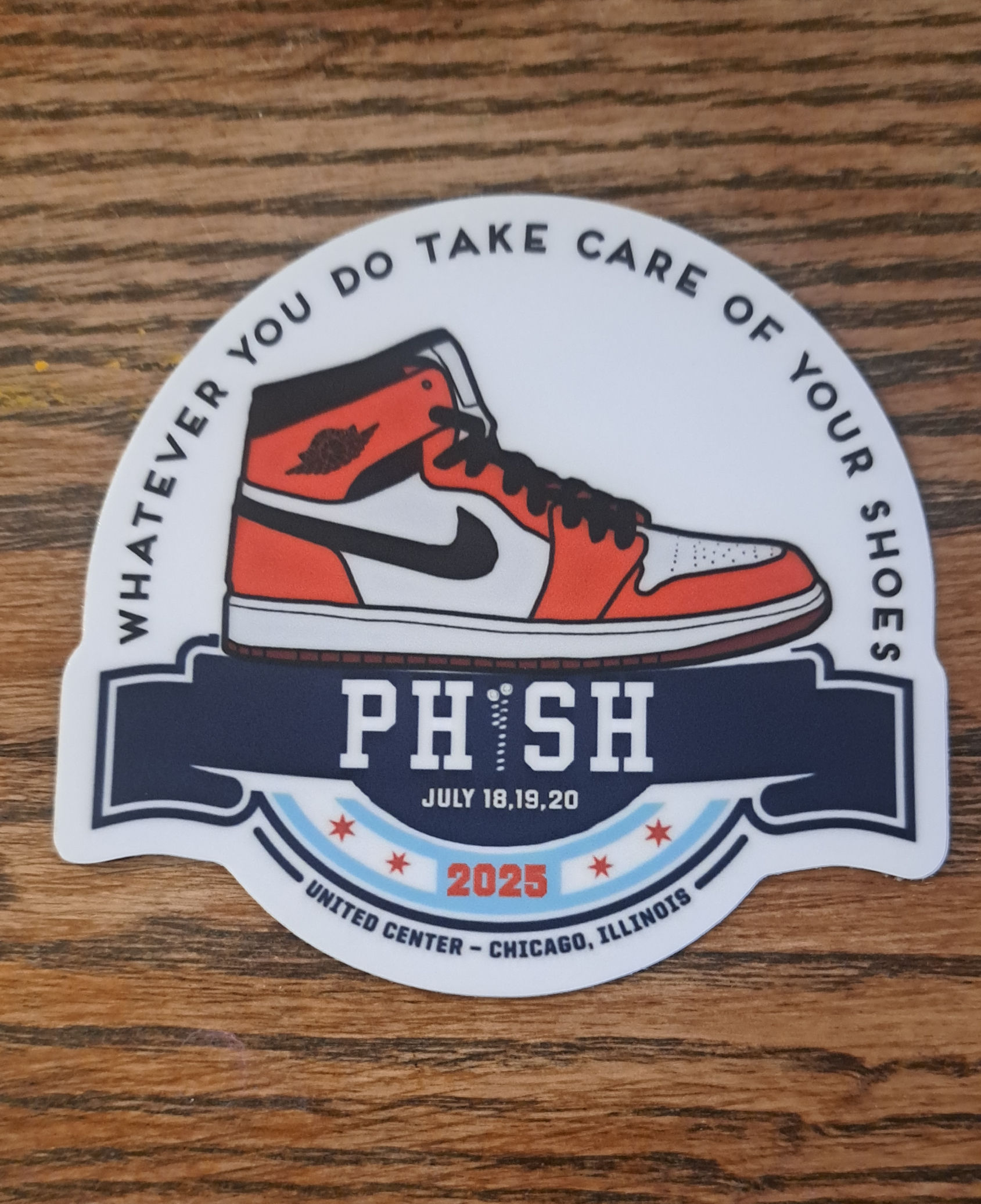 Summer Tour Chicago Jordan UC sticker