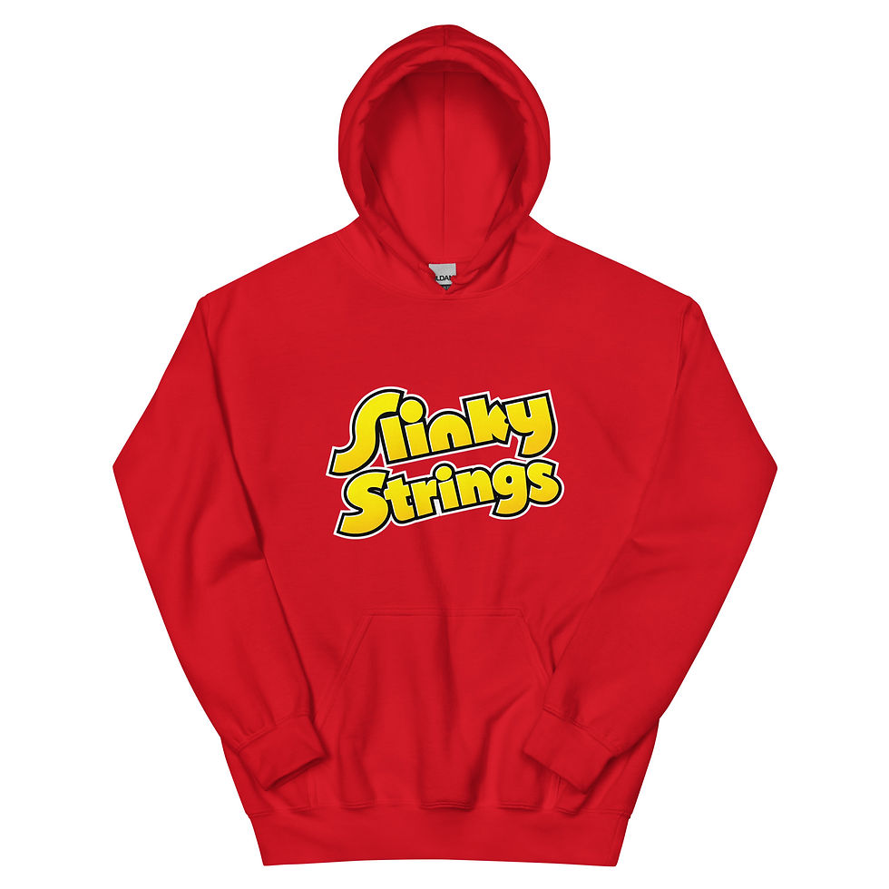 Slinky Strings Hoodie in Red