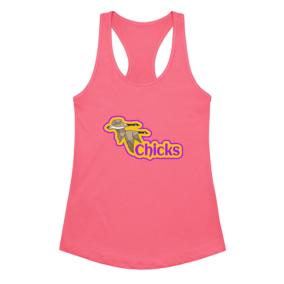 Thumbnail: Goose Chicks Women’s fitted racerback tank top