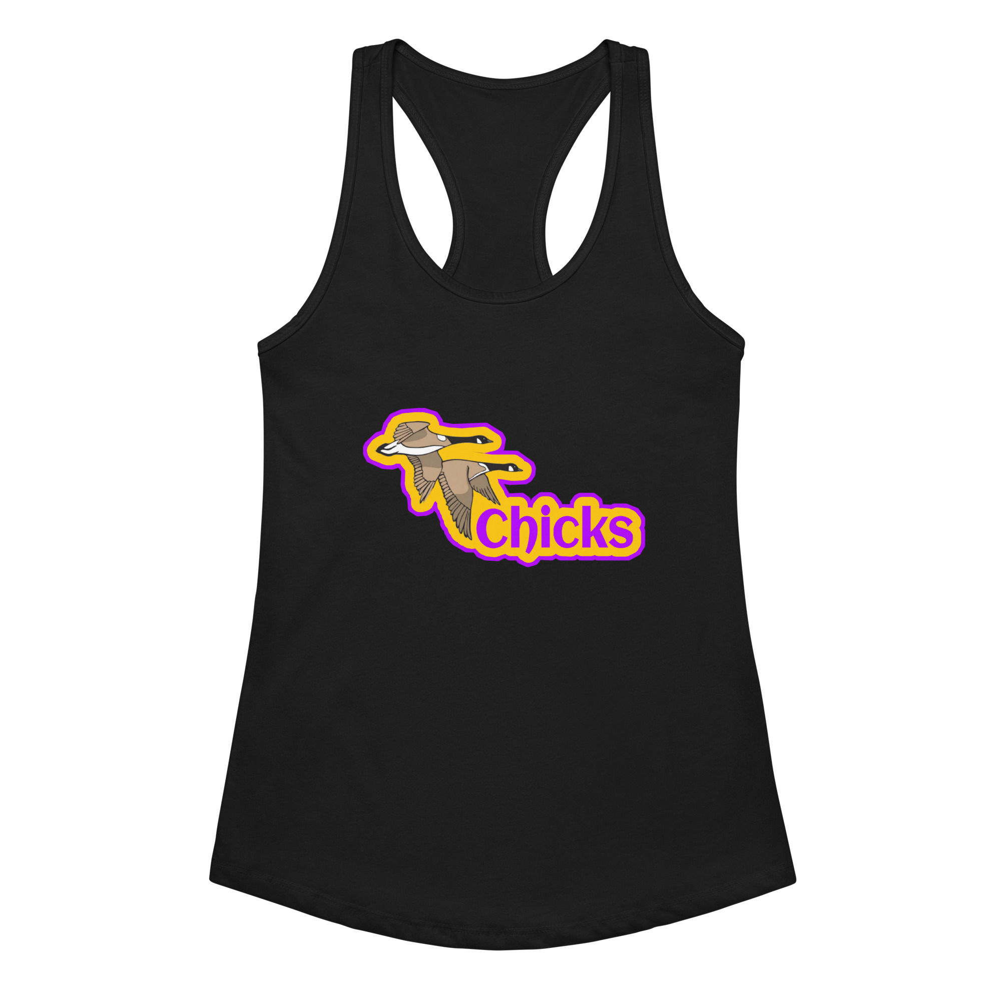Goose Chicks Women’s fitted racerback tank top