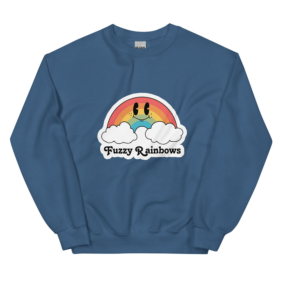 Thumbnail: Fuzzy Rainbows Sweatshirt