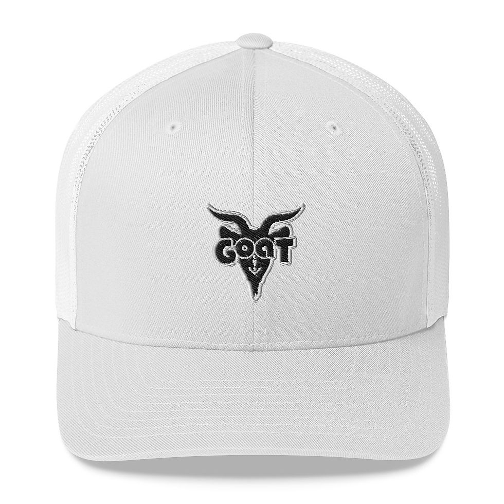 Thumbnail: Goat Embroidered Trucker Cap