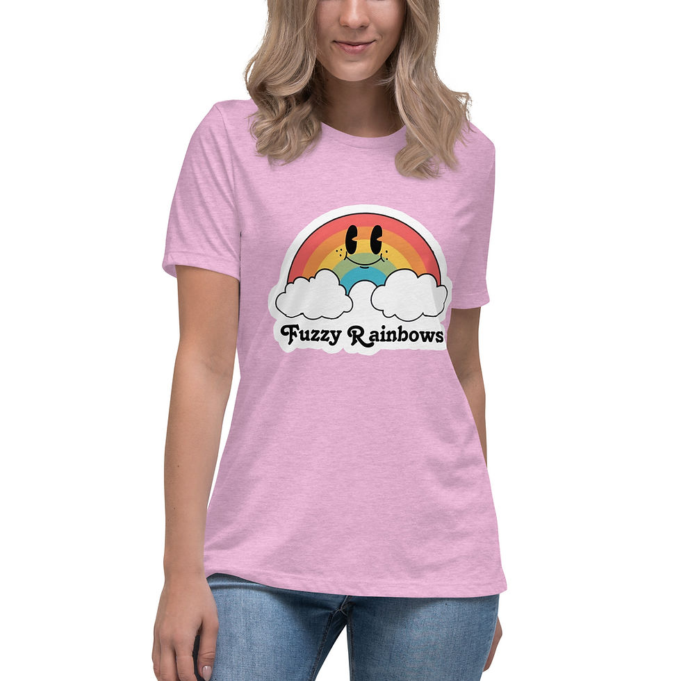 Thumbnail: Fuzzy Rainbows Women's T-Shirt