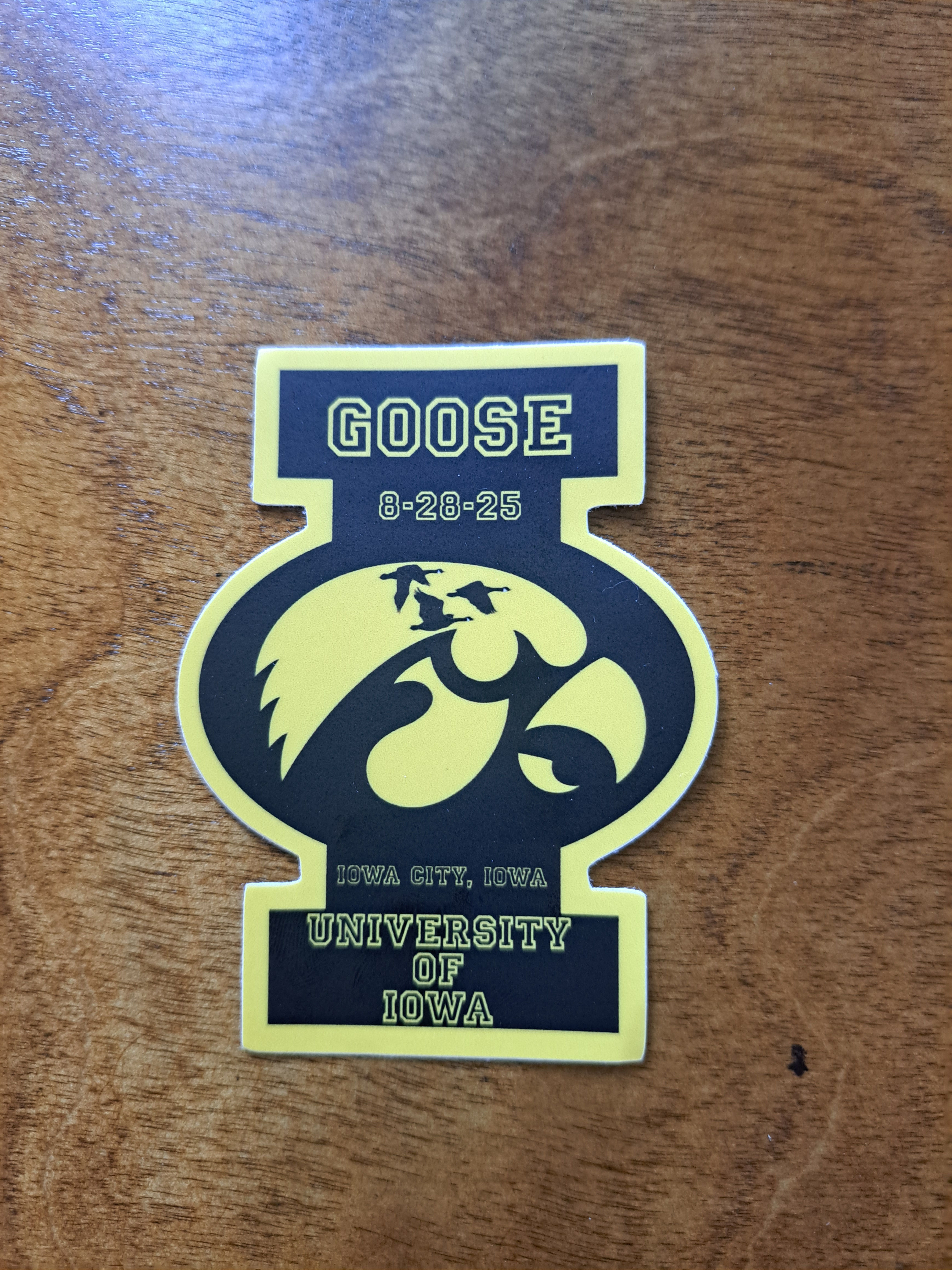 Goose University of Iowa sticker