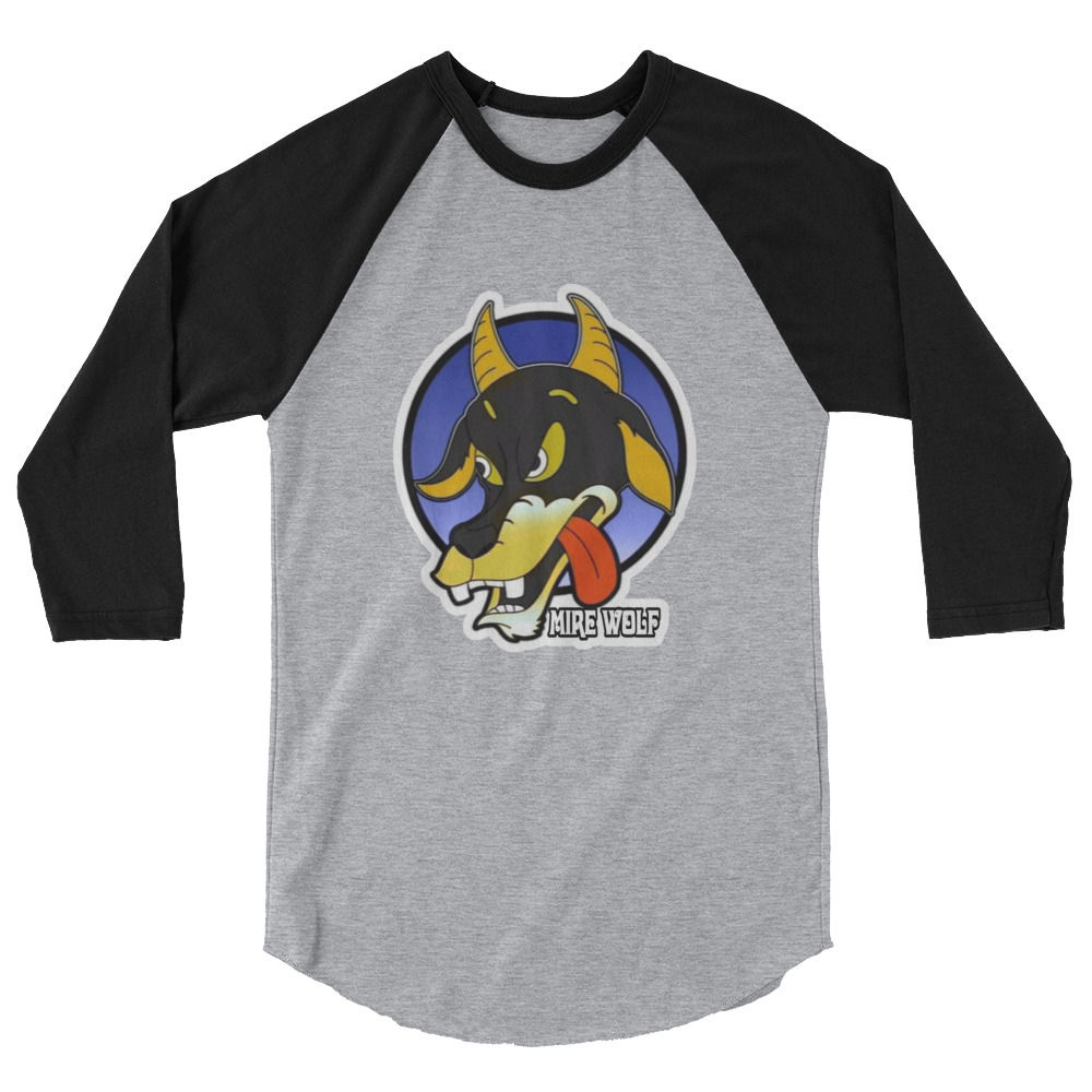 Mire Wolf 3/4 Sleeve Raglan Shirt