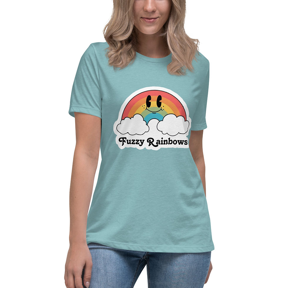Thumbnail: Fuzzy Rainbows Women's T-Shirt