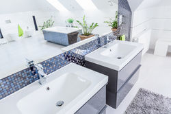 Two Basins In Bathroom