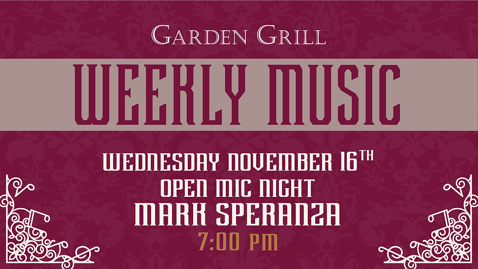 Open Mic Night with Mark Speranza