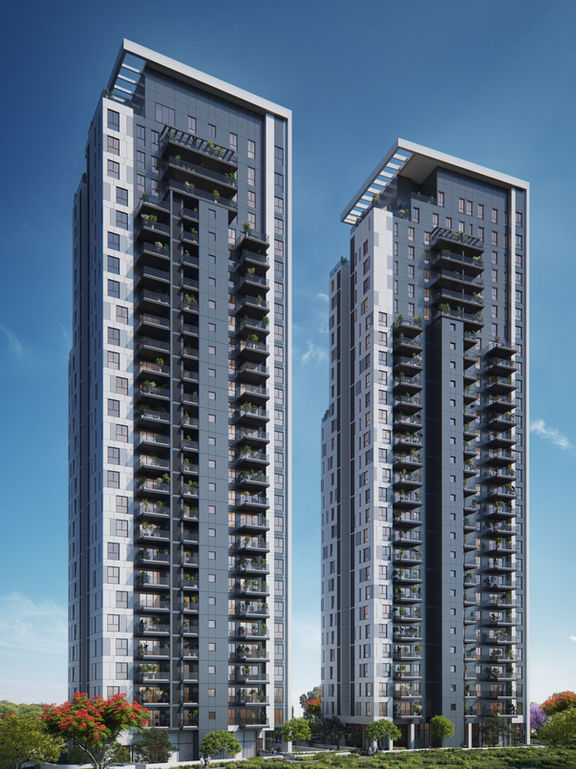 Modern high-rise residential towers, BLK Architects