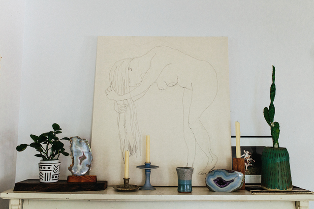 Emily Katz's embroidered art