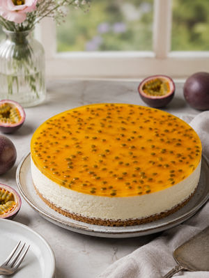No-Bake Maracuja Cheesecake – Cremiger Sommerkuchen ohne Backen