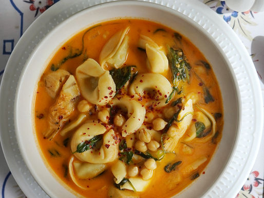 10 – Tortellinisuppe mit Artischocken, Kichererbsen und Spinat/30 Tage – 30 vegetarische Rezepte: