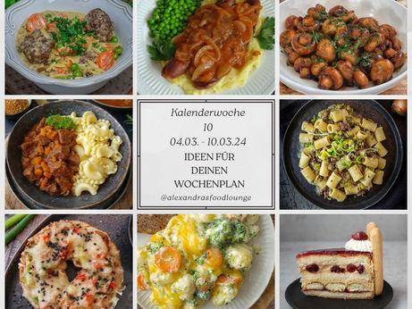 Essensplan für die 10. Kalenderwoche