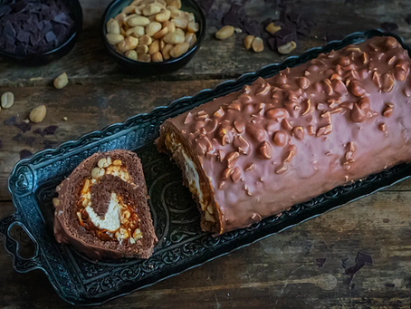Snickers Biskuitrolle