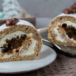 Türchen Nr.18/ Bratapfel Biskuitrolle