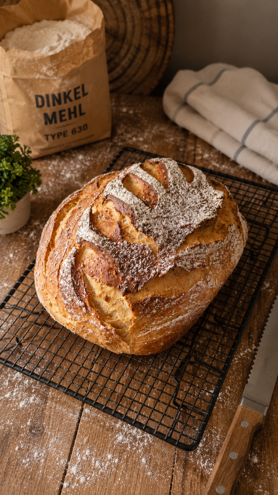 Saftiges Dinkel-Joghurtbrot im Ofenmeister backen – Einfaches Rezept mit Joghurt