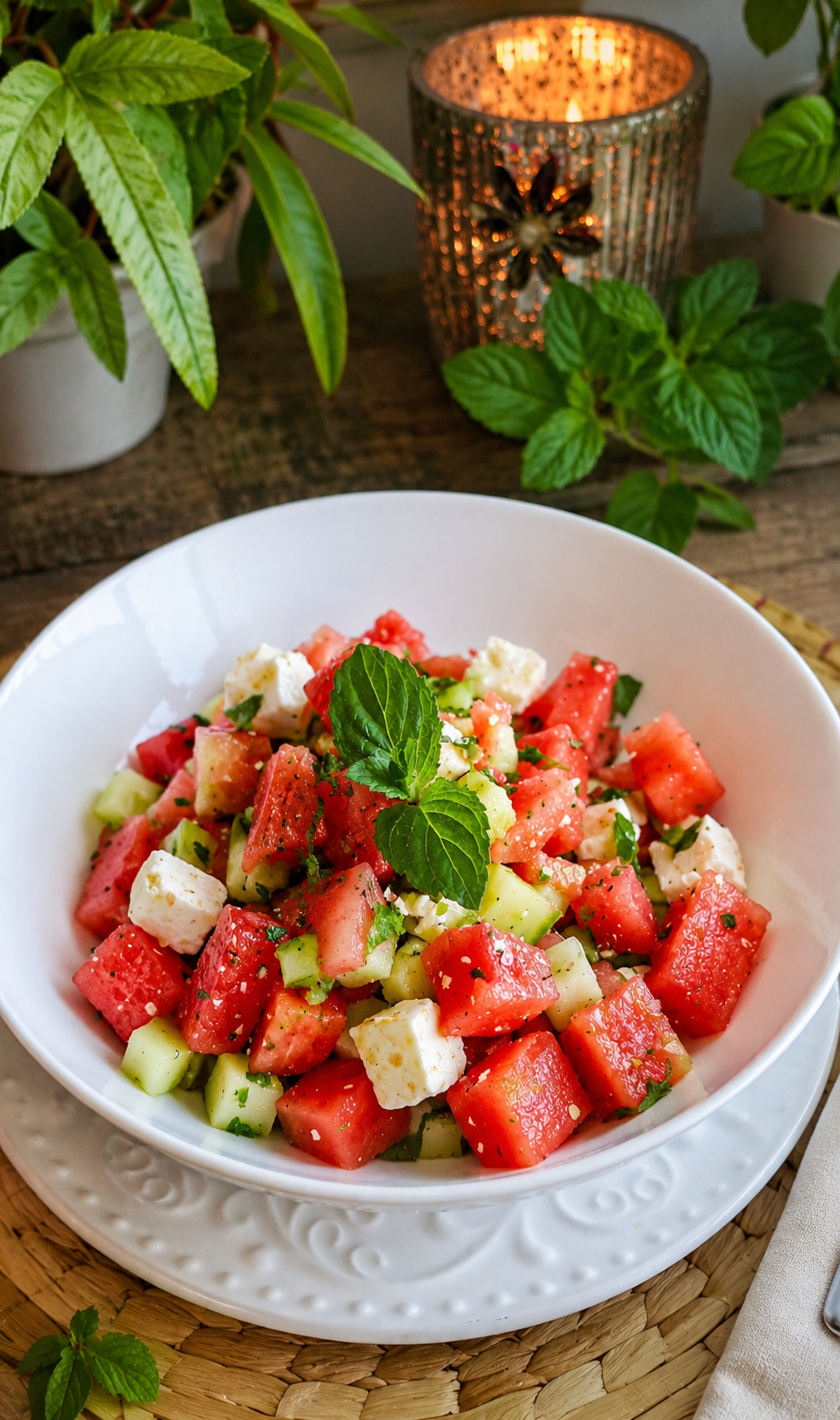 Samstag – Melonen-Feta-Salat