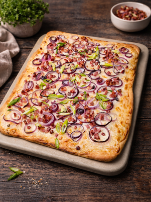 Flammkuchen nach Elsässer Art